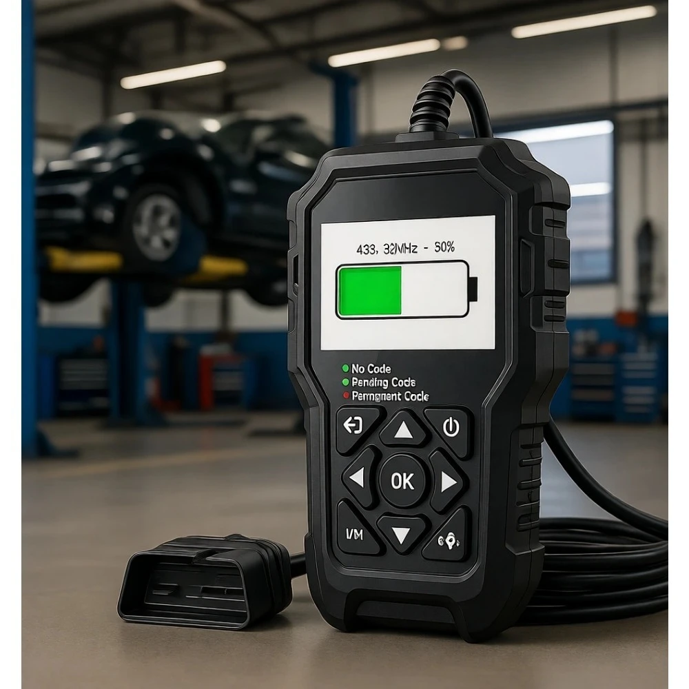 

Диагностический сканер OBD2 3-в-1 с тестером батарей ключей и автомобильных аккумуляторов для автомобилей 1996 года и новее