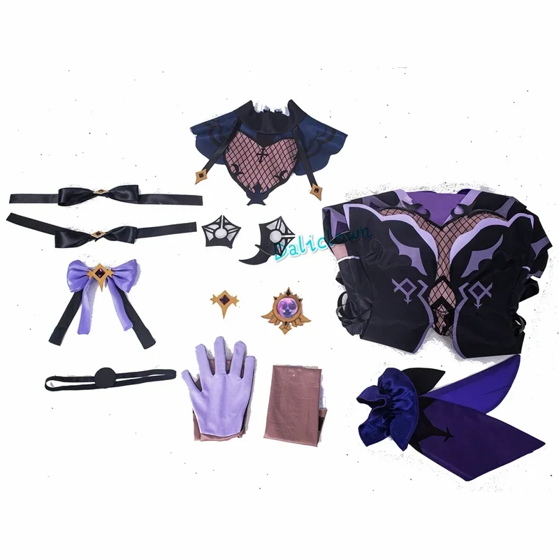 Gioco Genshi Impact Fish Costume Cosplay Parrucche Scarpe Donne Sexy Anime Abiti Abito Carnevale di Halloween Uniforme MN3