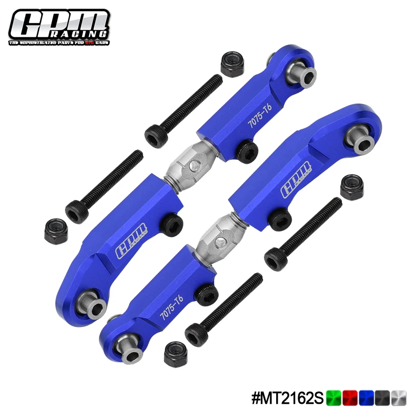 GPM Alu 7075+SST Adjustable Front Steering Link For TEKNO 1/10 MT410 2.0 4X4 Pro TKR9501
