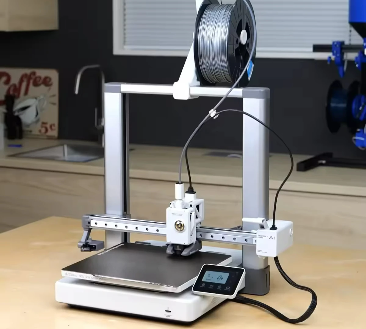 3D Printer A1 Printer Fully Automatic Leveling High-Speed Precision 3D Model Making New Condition Supporting PLA Material