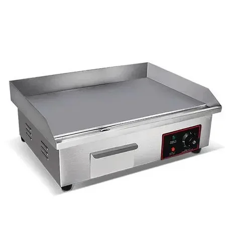 Commercial Restaurant 5.6kw Smokeless Oven Barbecue Grill Griddle Stainless Steel Electric Griddle