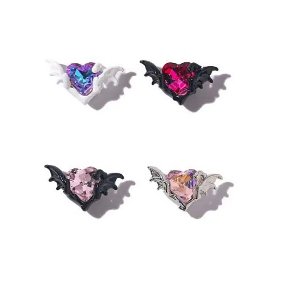 5 قطعة/المجموعة مانيكير المواد هالوين شيطان القلب مسمار زينة هالوين مسمار الفن سحر هالوين مسمار الملحقات #6