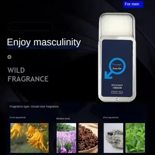 Imagen 2 del producto Perfume de feromonas corporal para mujer, bálsamo sólido, fragancia ligera de larga duración, Perfume sólido portátil