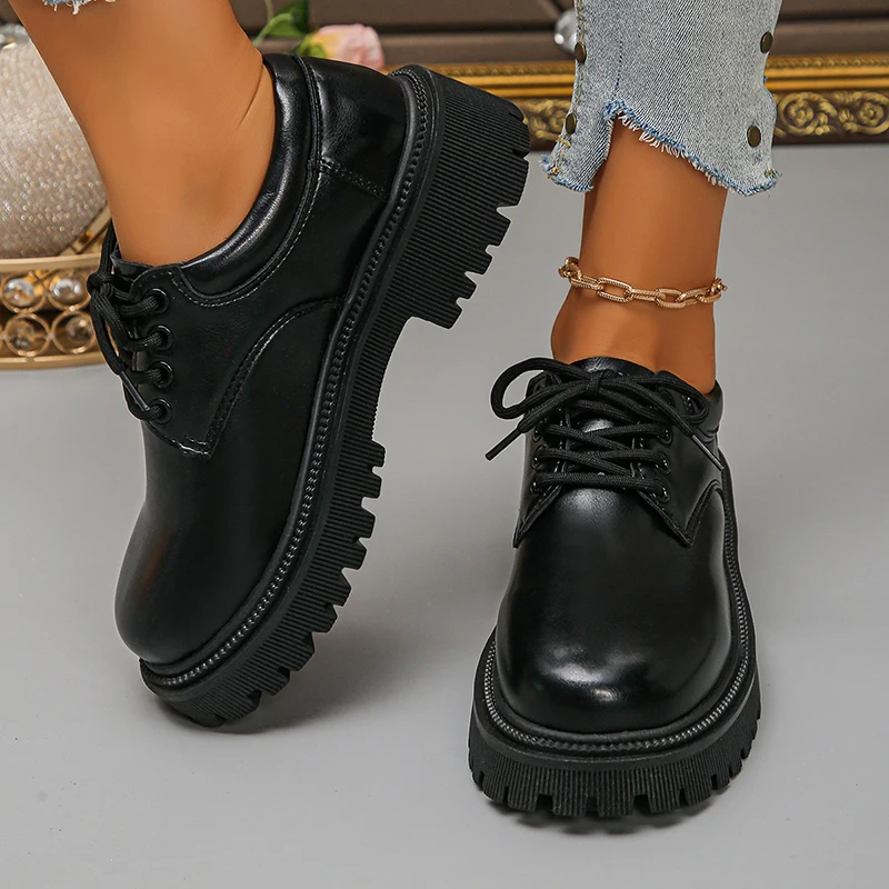 Женские туфли-оксфорды на плат – обзор и цена Leather Work Oxfords