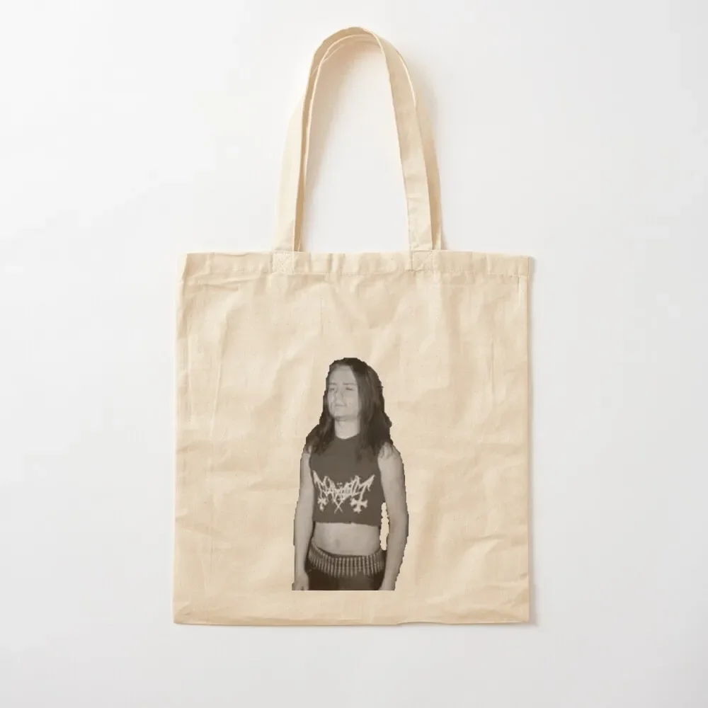 

Euronymous Cut Off Tote Bag reusable shopping bags tote bag university Candy bags
