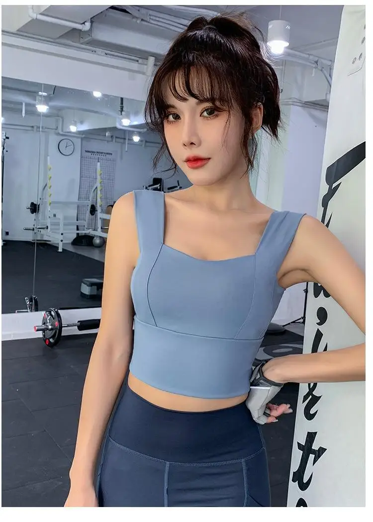 Sports bra vest sports cross-border high-strength shockproof gathering sports fitness yoga bra