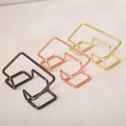 Bview Art Simple fashion display organizer card box iron line business card holder business card holder creative metal