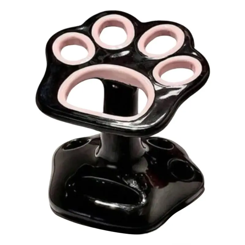 

L68A Toothbrush Holder No Punching Cat Paw Shape Base For Bathroom Accessories Makeup Brush Storage A