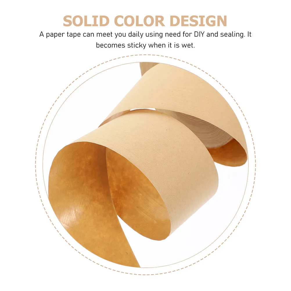 2-rolls-paper-carton-sealing-tape-water-activated-high-adhesion-tamper-proof-reinforced-surface-easy-carry-storage-packaging