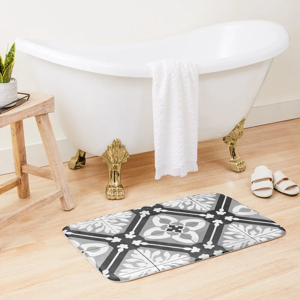 

Floor Series: Peranakan Tiles 15 Bath Mat Anti-Slip Shower Mat Door Mat Entrance