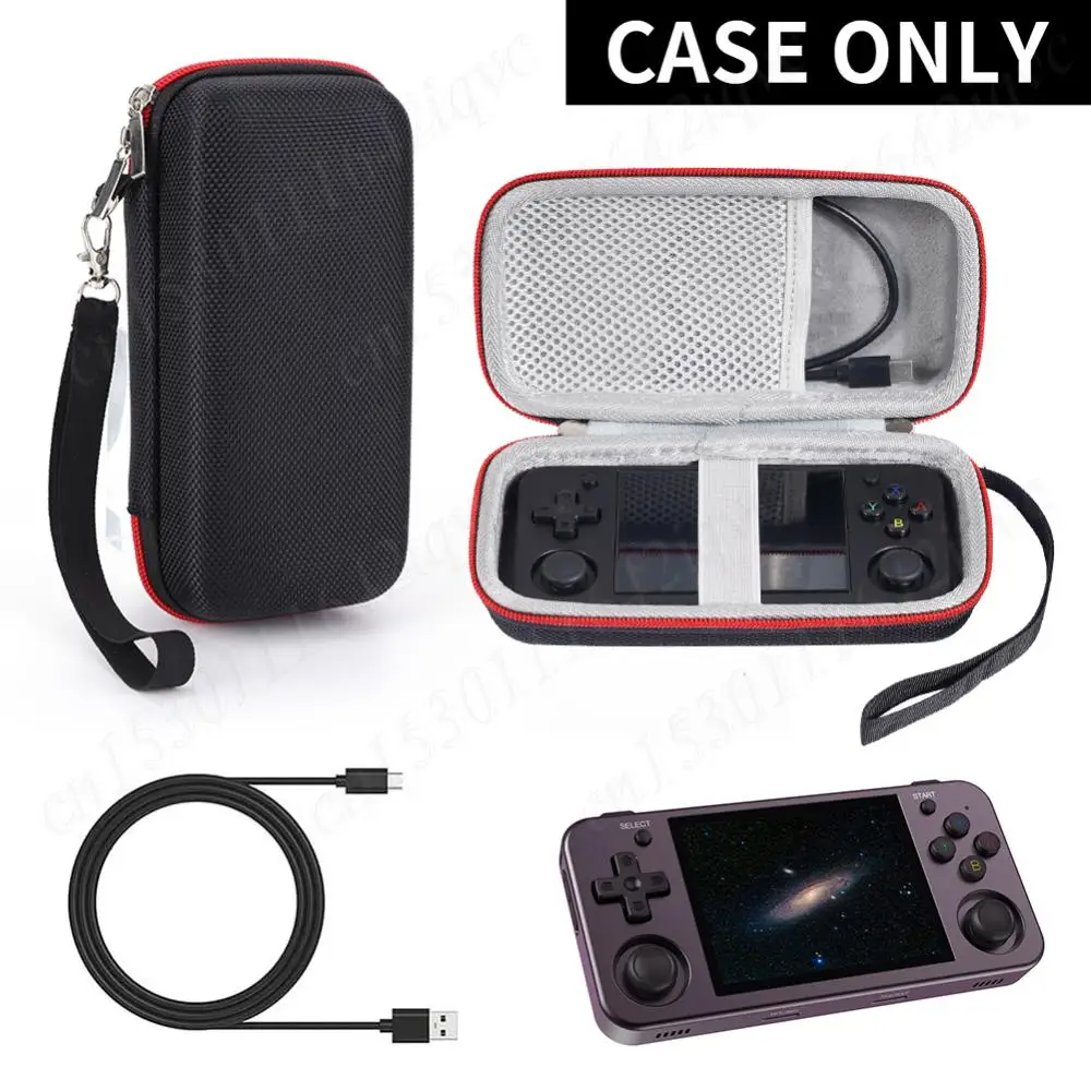 New Hard Carrying Case for ANBERNIC RG35XX H/RG353M/K101 Retro Game Console Travel Storage Holder Bag With Mesh Bag For SD Card