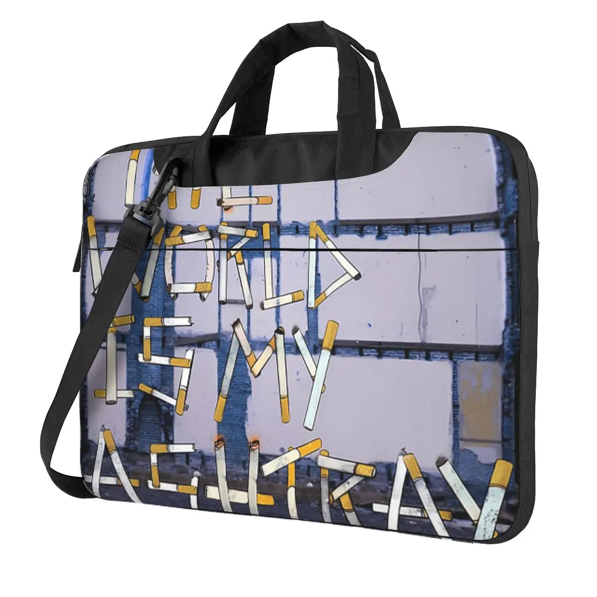 

Сумка для ноутбука The World Is My Пепельница через плечо, сумка для компьютера 13, 14, 15,6 дюймов, чехол для ноутбука Macbook Pro Lenovo