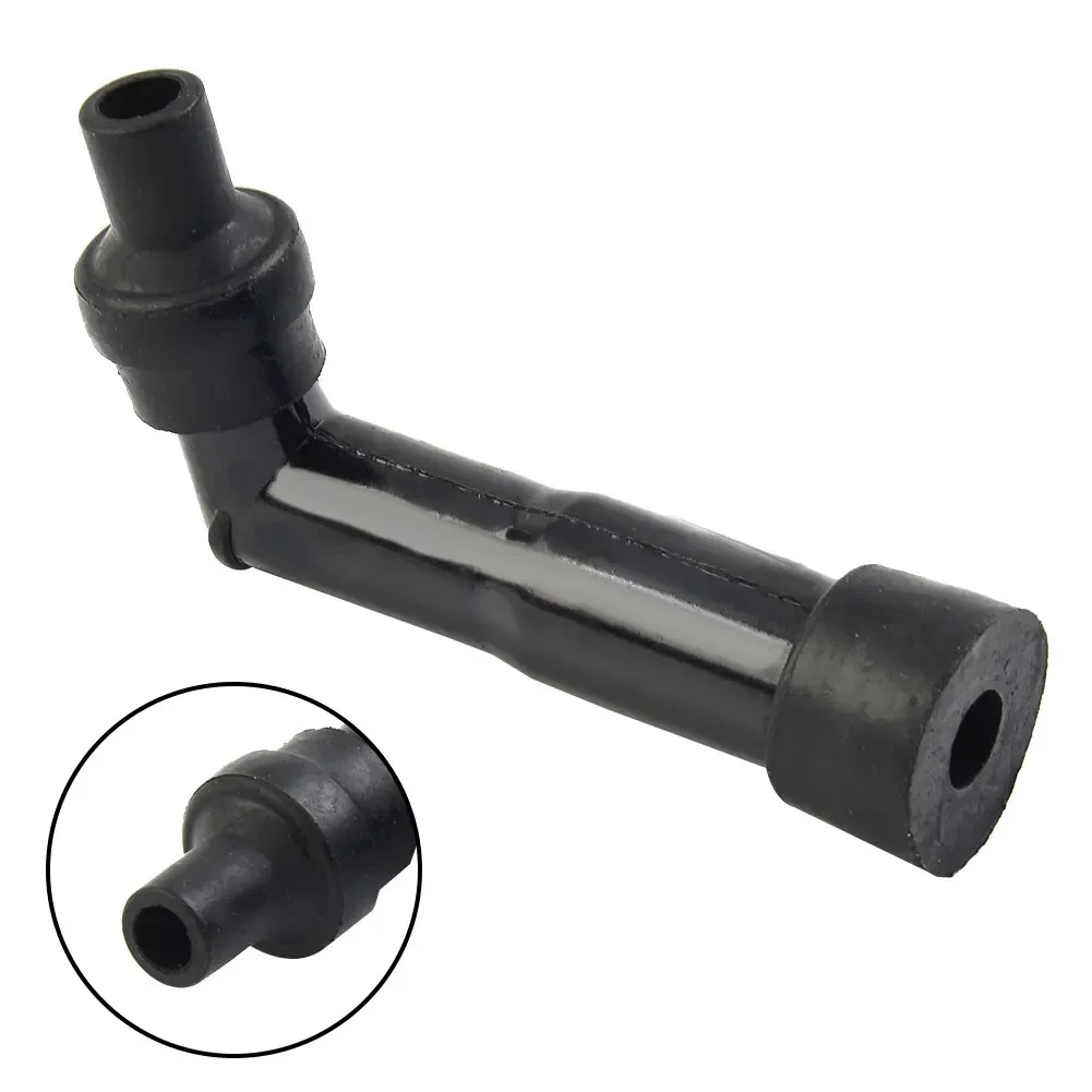 1pc Auto Motorcycle Black 10-12mm Motorcycle Spark Plug Cap Resistor Cover Black 102º  XD05F-R Electrical Ignition Spark Plugs