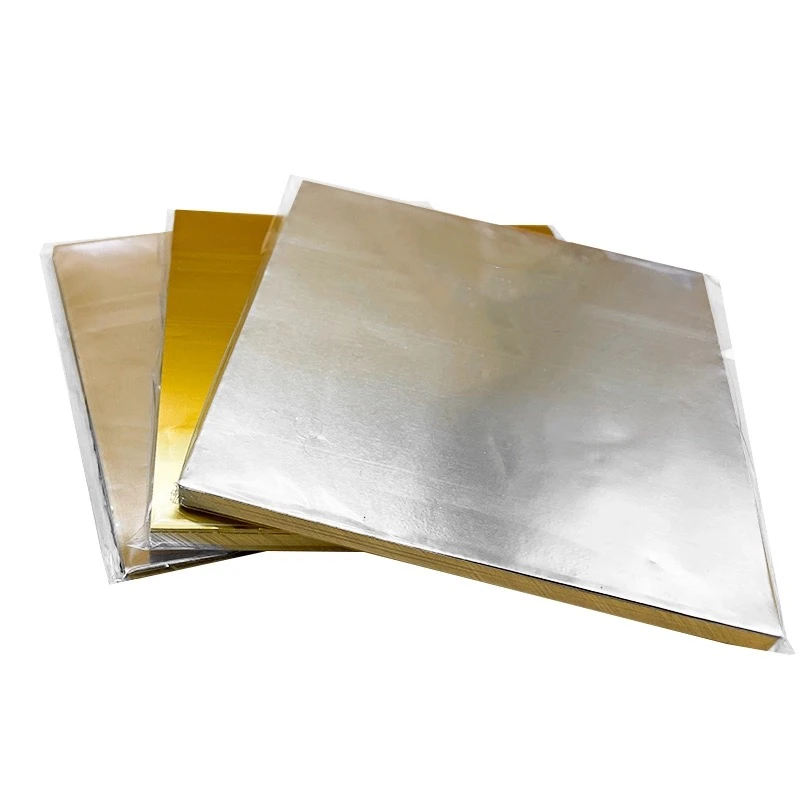 

70 Micron Thickness A4 Gold and Silver Foil Embossed Aluminum Foil Art DIY Crafts Children H made Projects Reflective Decorative