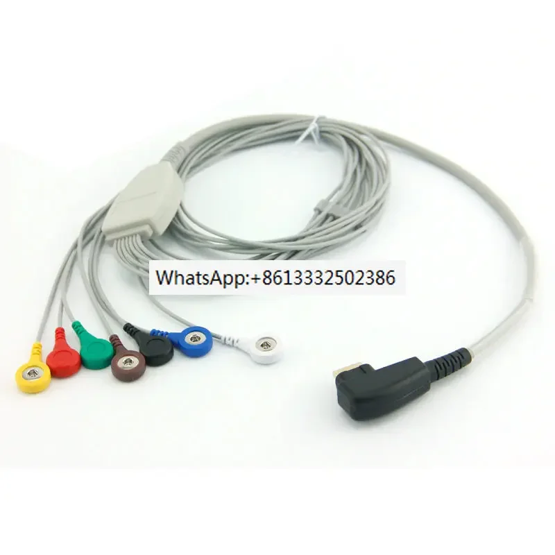 

Горячая Распродажа DMS 300-3, 300-3a, 300-4A,300-4MGY-H3,H3M 7lead ECG Cable Snap IEC