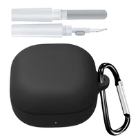Funda de silicona Compatible con Samsung Galaxy Buds Core con llavero accesorios para auriculares Funda Carcasa
