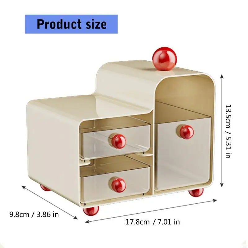 2025 New Coffee Creamer Holder سعة كبيرة 2 صندوق تخزين طبقة منظم أكياس الشاي الأنيق مع أدراج قابلة للإزالة شفافة #6