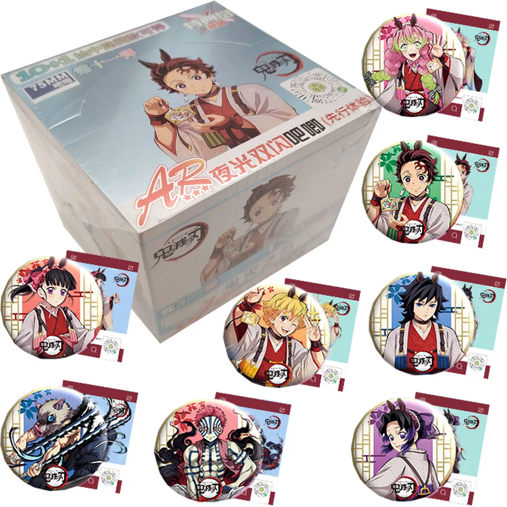 

Fantasy Adventure Anime Demon Slayer Badge Handsome Protagonist Kamado Tanjiro‌ Rengoku Kyojuro Creative Cards Boys Girls Gifts