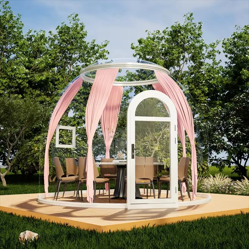 Hot Selling soundproof  China Out Door Bubble Tent Dome House Pc Polycarbonate Luxury Hotel Dome House Tent