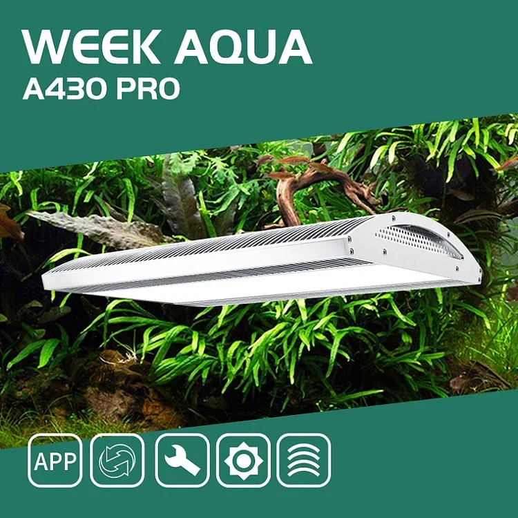 A430 PRO 120W Aquatic Freshwater Fish Tank Water Plant Light APP Timing Dimming LED Sunrise Sunset