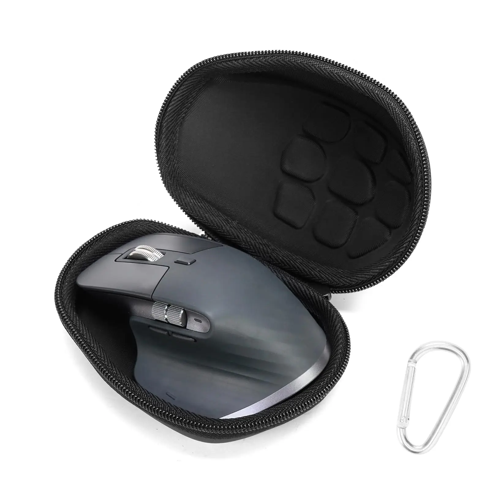 Hard Travel Mouse Case for Logitech MX Master 3/2S/MX Master,Travel Carrying Protective Storage Bag with Carabiner Clip，PU