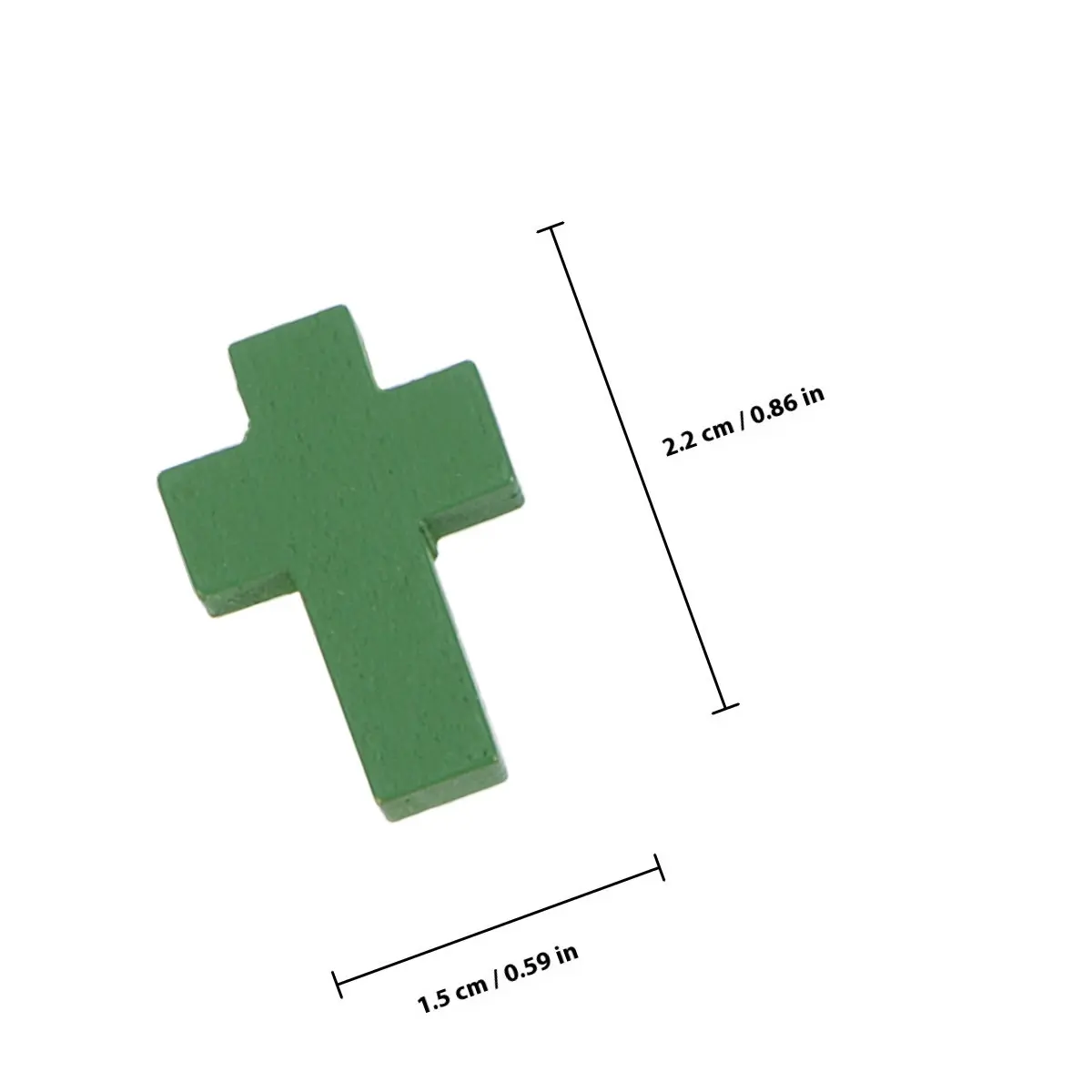 50Pcs Wooden Cross Pendant Craft Beads for DIY Necklace Making Charms Jewelry Spacers Long Pendants Kids Sunday School Projects