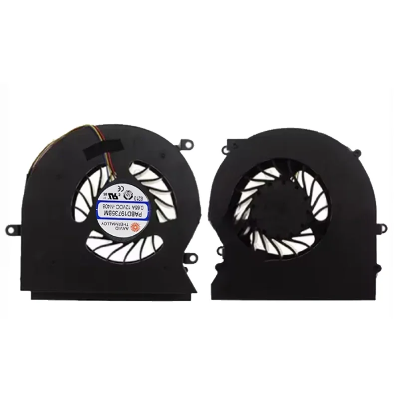 New Laptop CPU Cooling Fan For MSI MS-1782 PABD19735BM-N265 PABD19735BM-N292 N322 12V 0.65A 3-PinsGT72 GT72S GT72VR N392 6QD 6RD