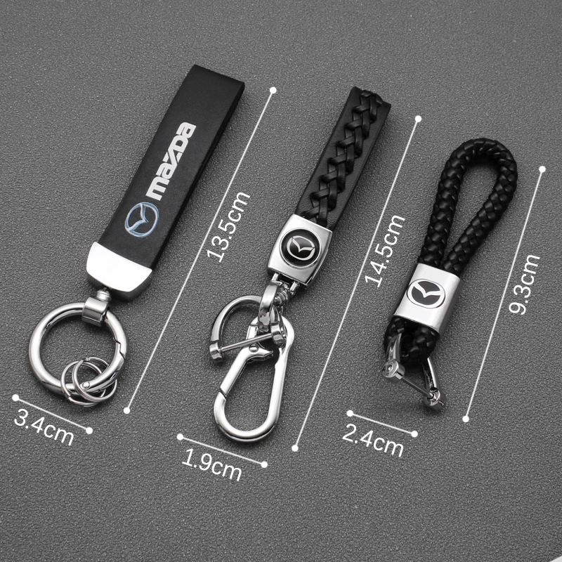 1Pcs Car Keychain Metal Keyring Emblem Holder Accessories For Mazda 3 2 MPE CX5 Demio CX-9 2015 2017 2019 Axela CX7 CX30 Folding