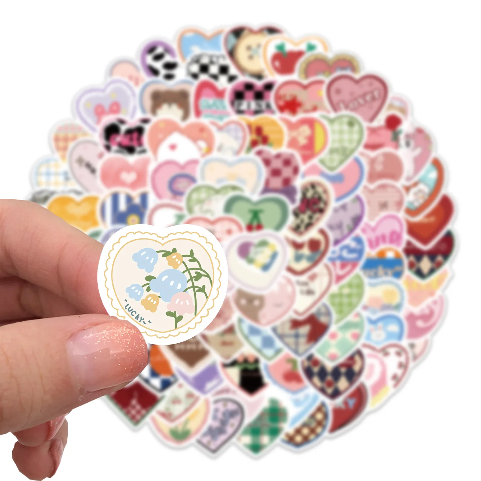 20/50/100Pcs Leuke Koreaanse Stijl Liefde Stickers Graffiti Decals Voor Telefoon Notebook Watercup Laptop Waterdichte Sticker voor Kids Gift