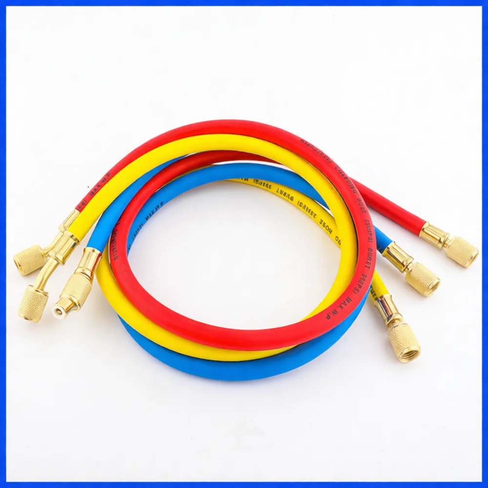 Coolant Charging Hose R410 R22 R134a Air Conditioning Pipe Flexible High Pressure HVAC Maintenance Tool Connector