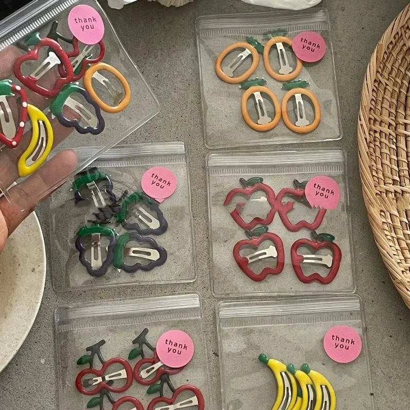 4/6 Stück Erdbeer-Haarspangen, Niedliche Mädchen-Haaraccessoires, Frucht-BB-Haarklammern, Kinder-Accessoires für den täglichen Styling, Boutique-Kopfbedeckung – Detail 5