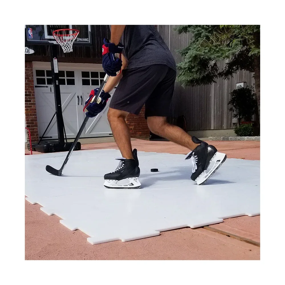 

Portable Size Customized White Hockey Synthetic Ice Rink Plastic Skating Panel