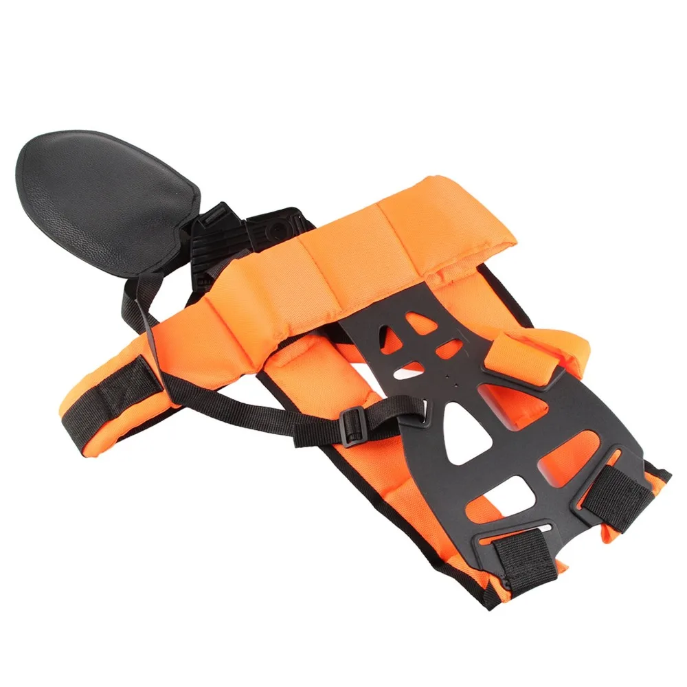 Durable Ergonomic Shoulder Harness Strap Adjustable Universal Brush Cutter Strap Orange Y Shaped Garden Machinery Accessory