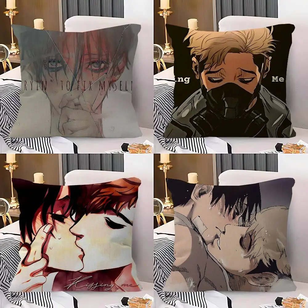 Cartoon Horror K-Killing S-Stalking Personalized Pillow Cover Kids Bedroom Wild Party Decor Pillowcase Kid Birthday Shower Gift