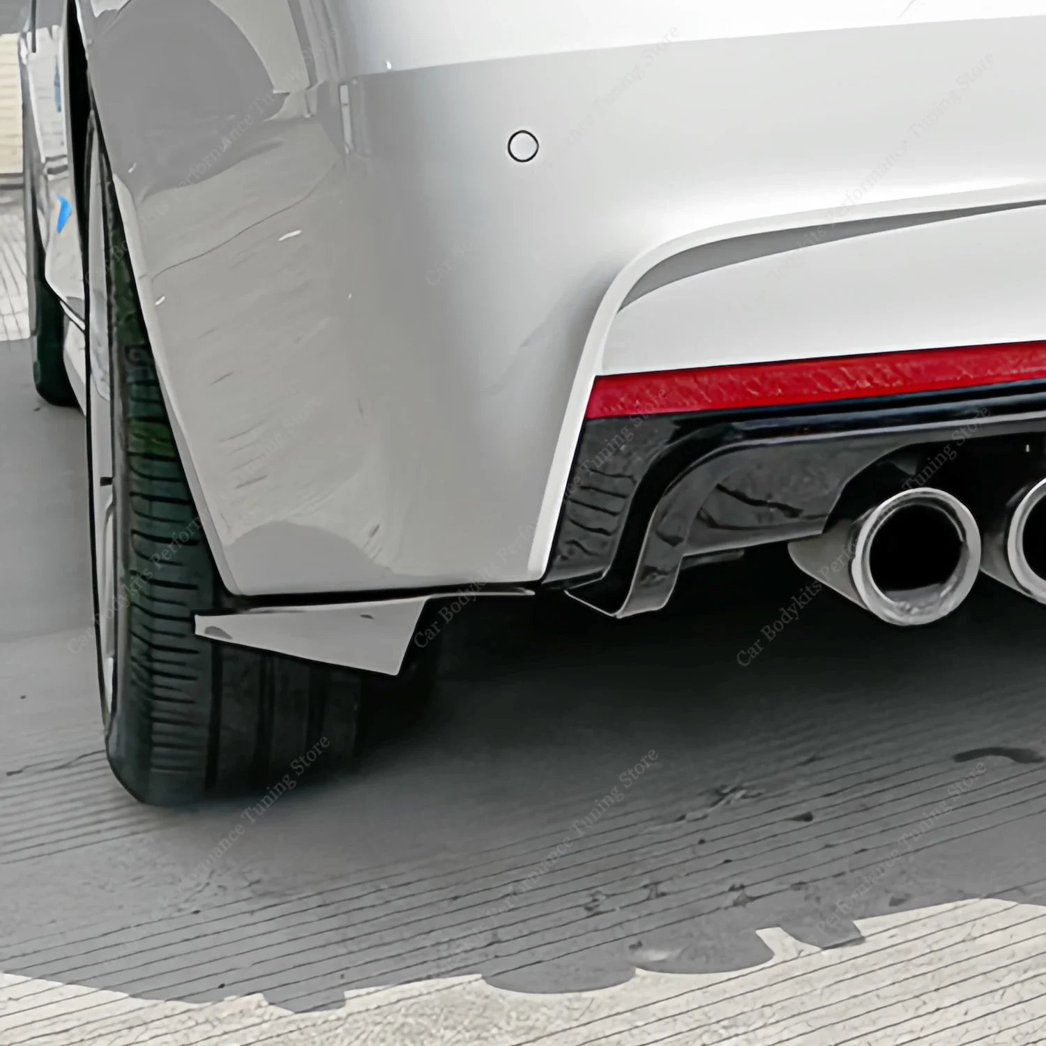 F1 Style Rear Bumper Diffuser Side Splitter Trim for BMW F30 320i 325i 330i 330d 340i M Sport 2012-2019 Bodykits Tuning