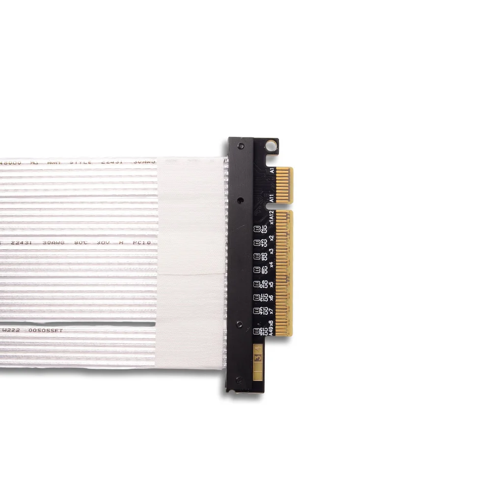 ADT-Link PCIE 4.0 3.0 X8 إلى X16 كابل تمديد Riser 8x 16x لبطاقات الفيديو الرسومية AMD NVIDIA GPU RTX3060 90 180 270 درجة