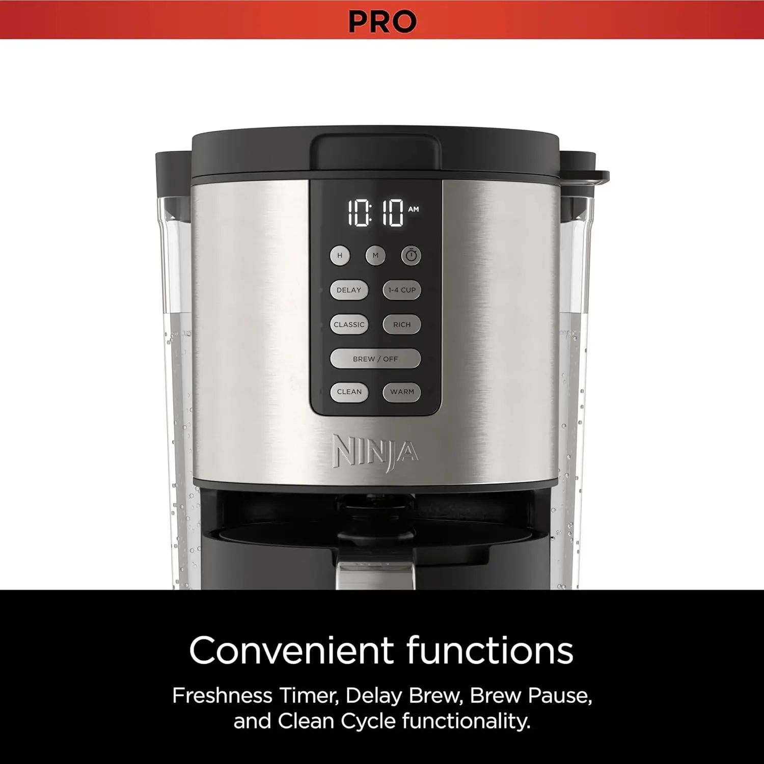 14 Cup , Programmable Coffee Maker XL Pro with Permanent Filter, 2 Brew Styles Classic & Rich, 4 Programs Small Batch