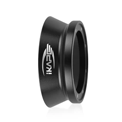 IKAPE embudo dosificador magnético Espresso, apto para portafiltro sin fondo de 51mm, 54mm, 58mm con potente Magnetismo (negro/plateado)