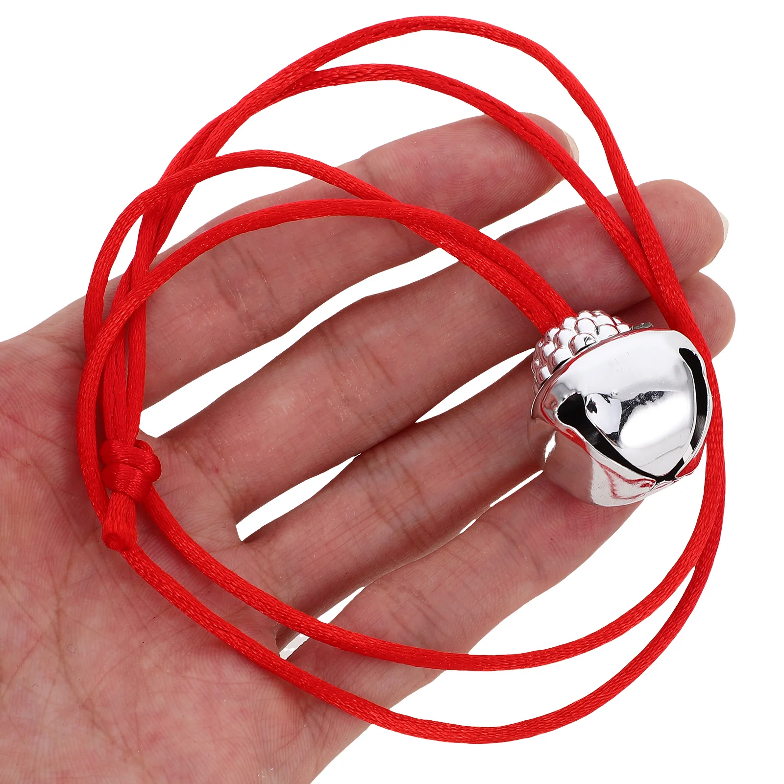 

10 PCS Christmas Bell Hanging nament Xmas Tree Decorative Bells Festive Holiday Decoration Pendant Red Rope Gold Cap Metal