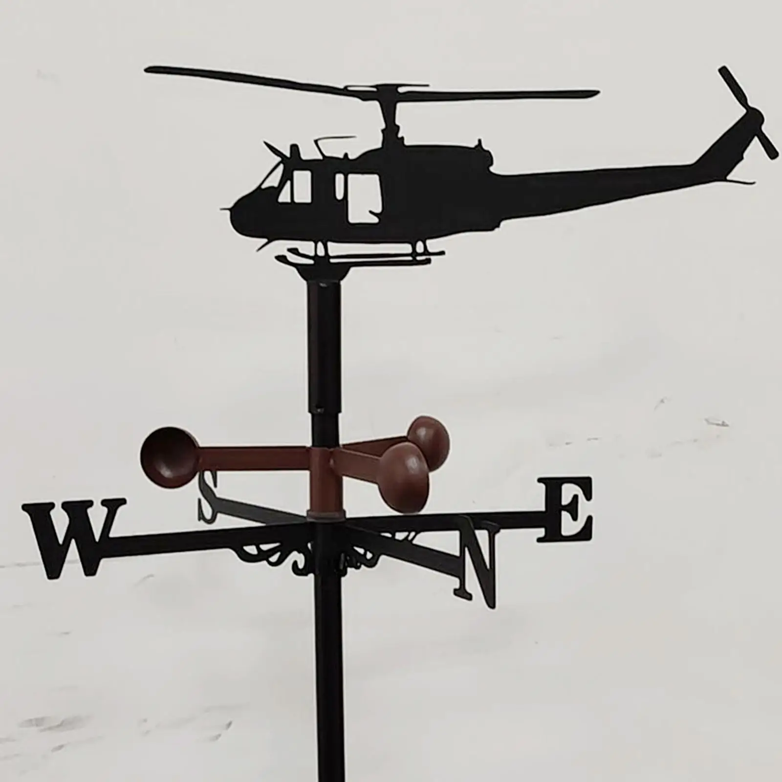 

Metal Weathervane Roof Mount Weather Vane Wind Direction Indicator Garden