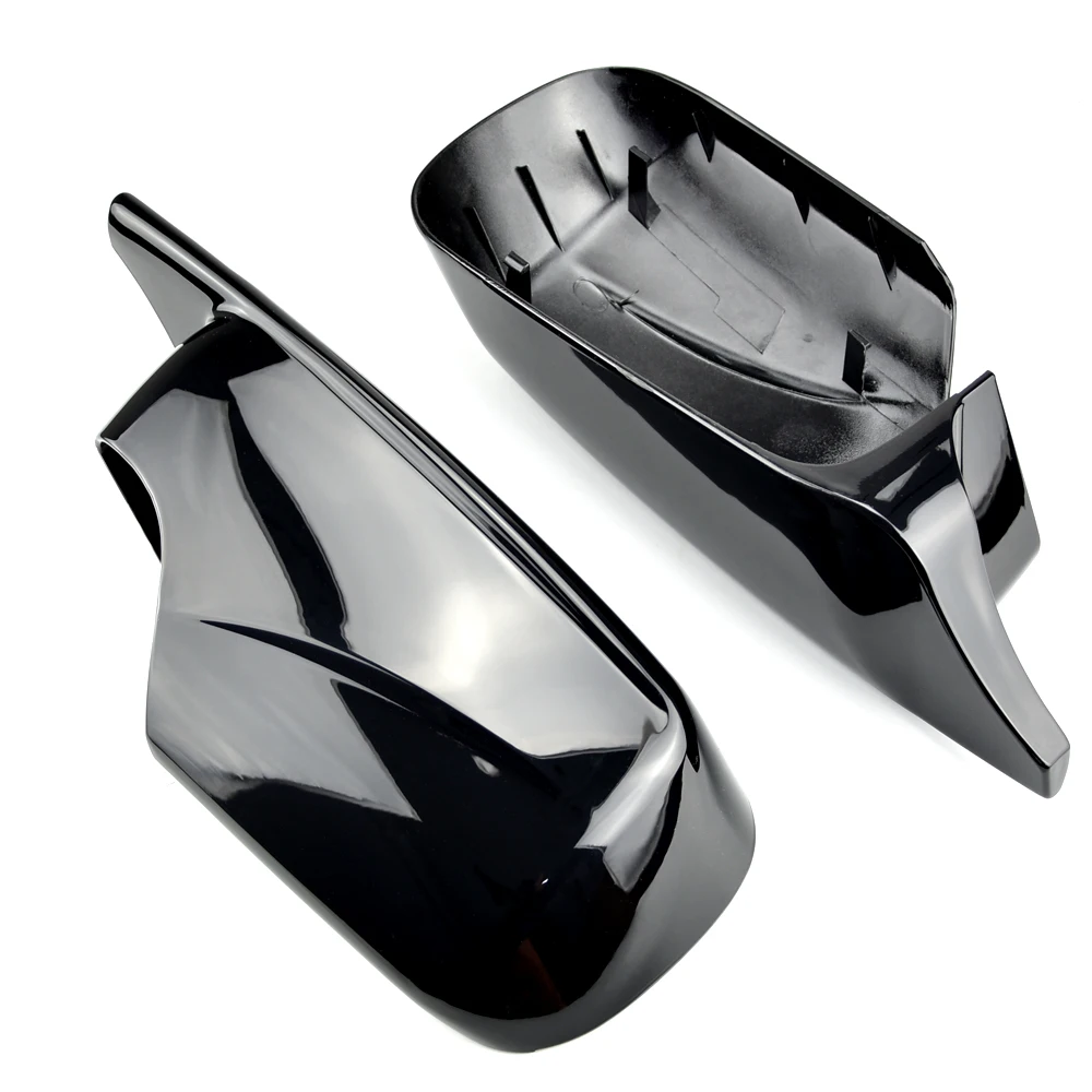 

Auto Car Rear View Side Mirror Cover Trim for BMW F25 X3 F26 X4 F15 X5 F16 X6 2014 2015-2018 Bright black Carbon Fiber Style