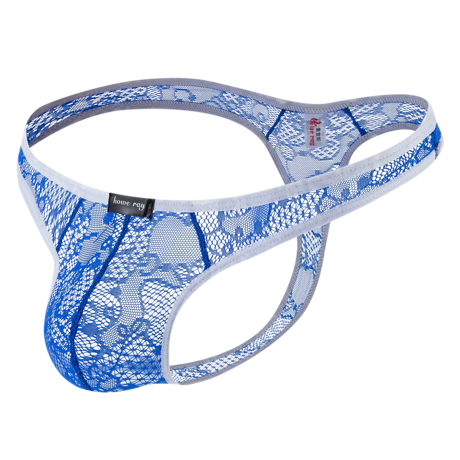 Man Lace Thong Underwear Men's Transparent Sexy Comfortable Low Waist Thin Mesh Tangas Hombres T-back Panties Underpants