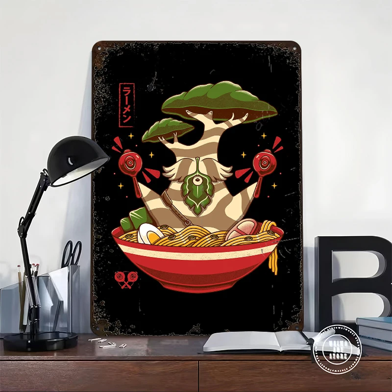 Maracas Dance Korok Ramen Lightly 3D Poster Customized Vintage Metal Signs Wall Art Retro Tin Plaque for Home Decoration Luxury