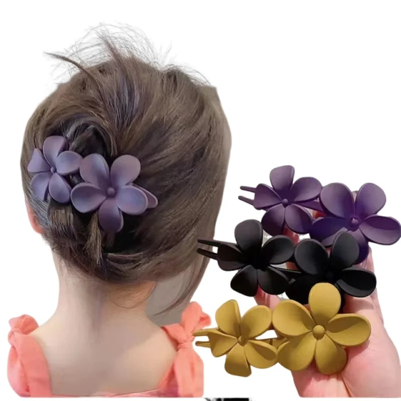 

High-End Women's Flower Hair Clip with Back of Grip Large Internet Celebrity Duckbill Clip Stylish Hair Accessory band