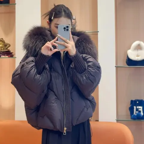 Reality Jacket with Fur for Women Fox Fur Real Coat Women's Winter Down Jacket Puffer Jacket Woman Goose Down Coats for Woman