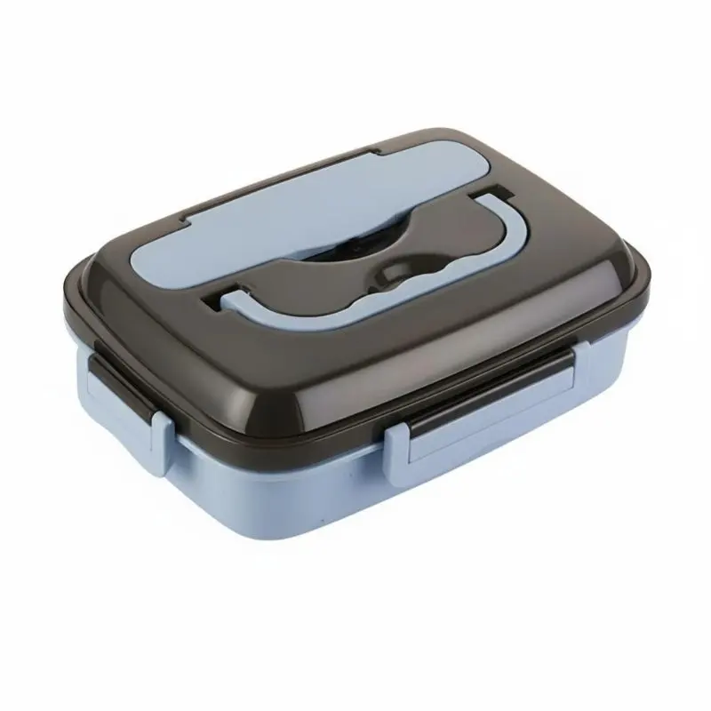304 Stainless Steel Lunch Box, Insulated Bento Box, Leakproof Compartment Food Container for Students, Adults view 5