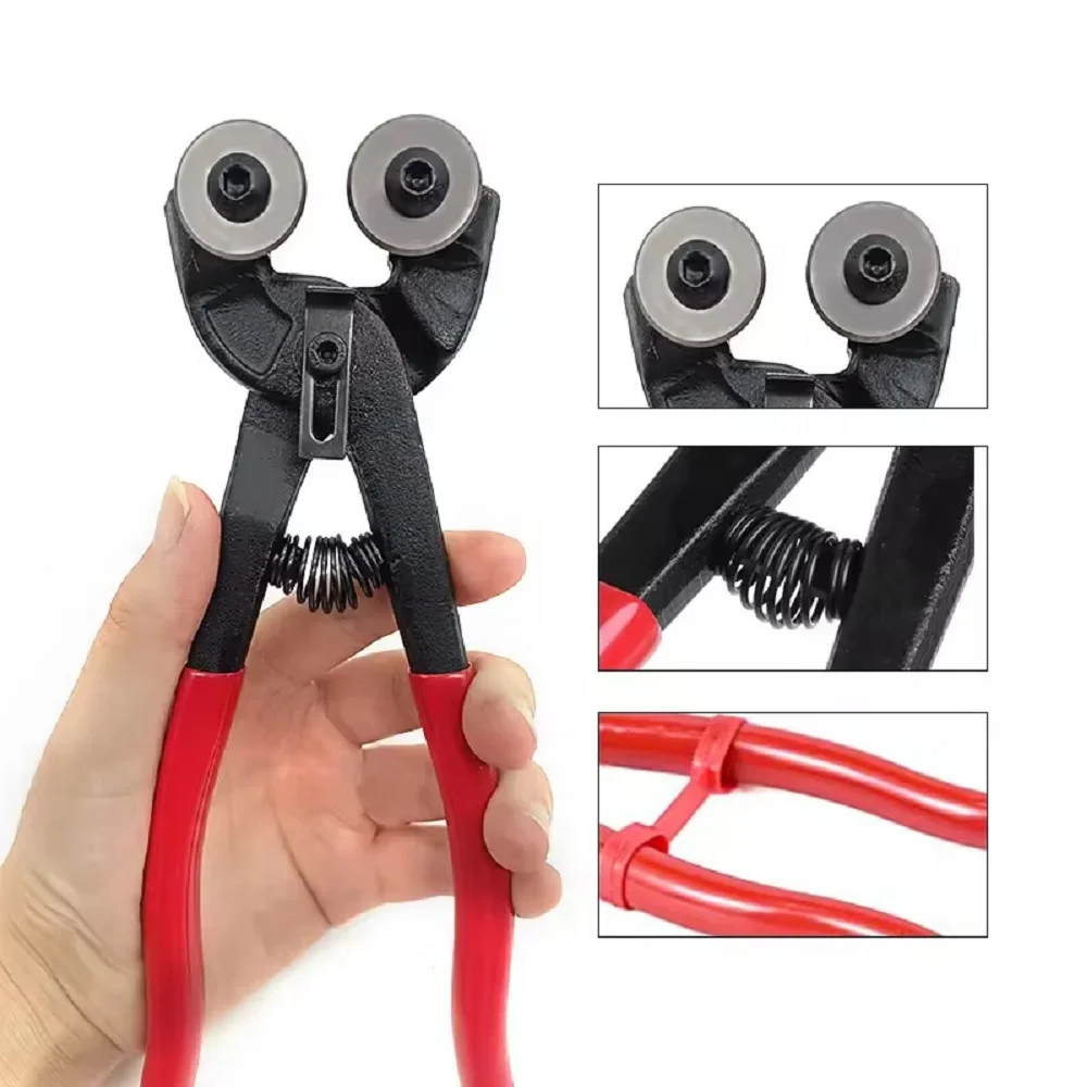 DIY 8‘’ Mosaic Cutting Tools Scissor Pliers Round Nose Pliers/Wheel Tile Pliers For Glass Break Quartz Mosaic/Ceramics Cutting