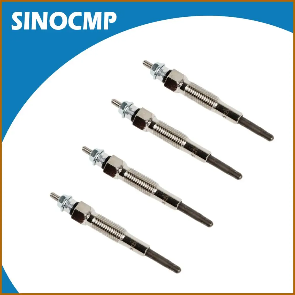 4pcs Glow Plugs 172-4585, 1724585 For Cat CB-22 CB-22B C1.1 C1.5 C2.2 C2.2 3003 3013 3013C 3014 3024 Engine Compactor