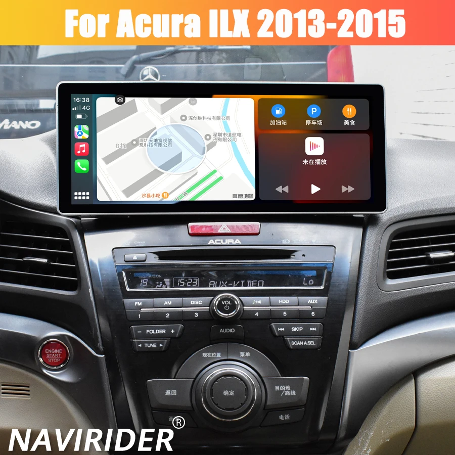 GPS Navi 12,3 pulgadas para Honda Acura ILX 2013-2015 Radio de coche reproductor de vídeo Multimedia estéreo Android 15 navegación GPS DSP Carplay