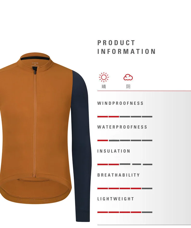 Spexcell Rsantce 2023 Winter Thermische Fleece Radfahren Jersey Top MTB Fahrrad Outdoor herren Fahrrad Kleidung Lange Hülse Hemd Uniform – Detail 2